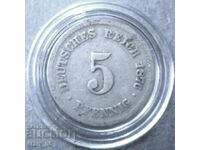 Germany 5 pfennig 1876
