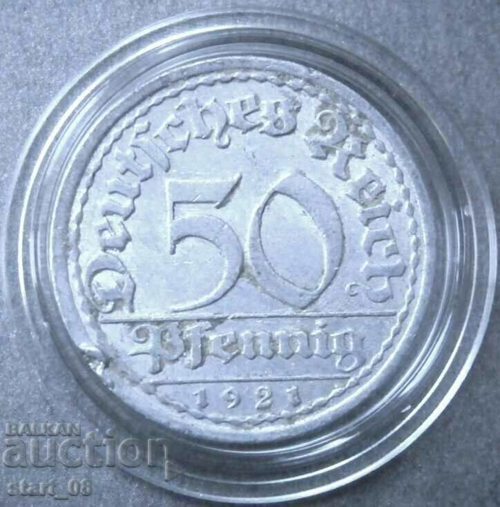 50 пфенига 1921