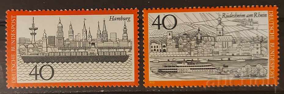 Germany 1973 Ships / Buildings MNH