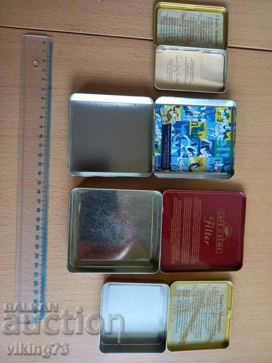 Metal snuff boxes lot 4 pcs. - 5 Metal snuff boxes lot 4 pcs. - 5
