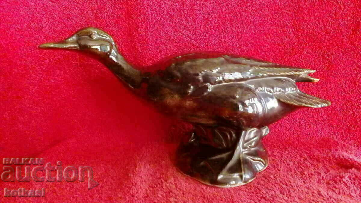 Old ceramic figure of a duck