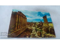 Carte poștală Liban Vedere generală a ruinelor din Baalbeck