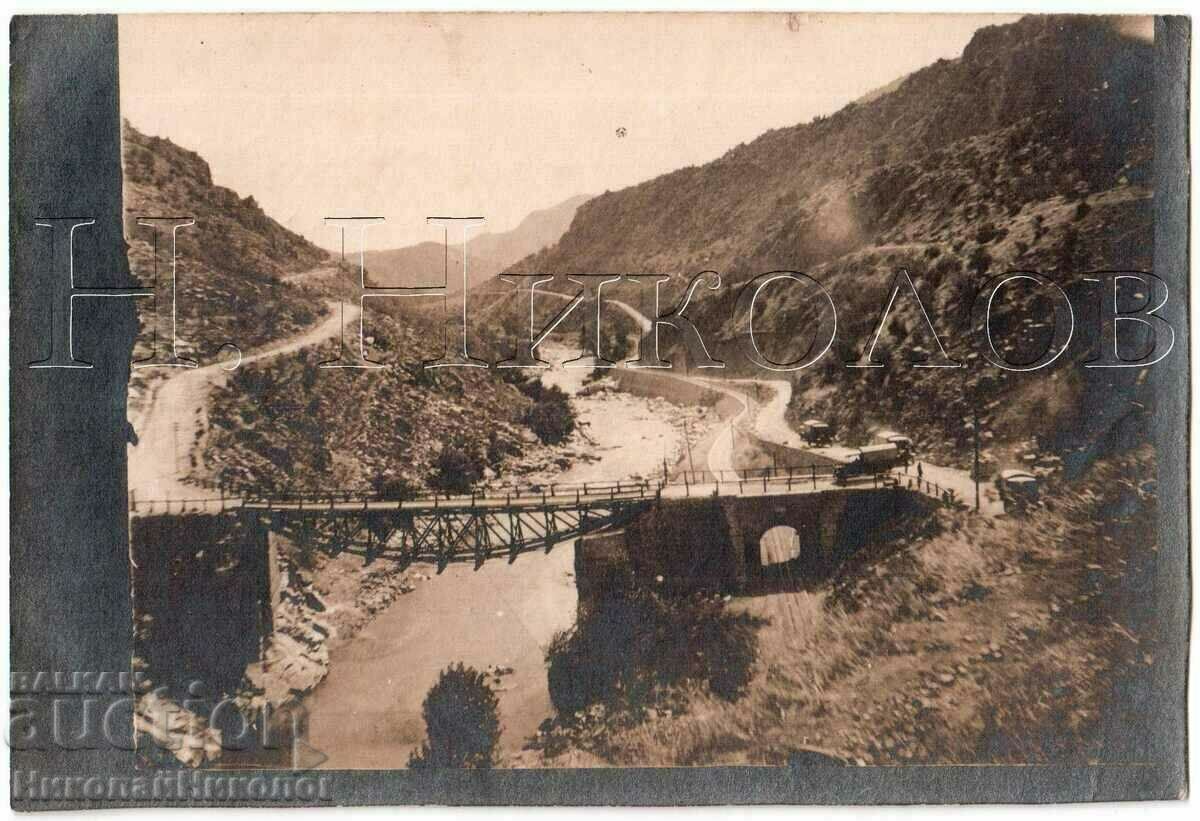 OLD PHOTO PSV KRESNA CAMPAIGN STRUMA SUSPENDED BRIDGE TRUCK B497