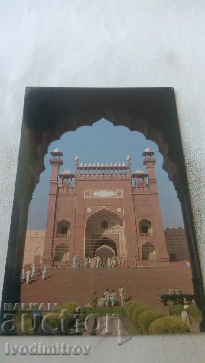 Lahore Badshahi Mosque postcard
