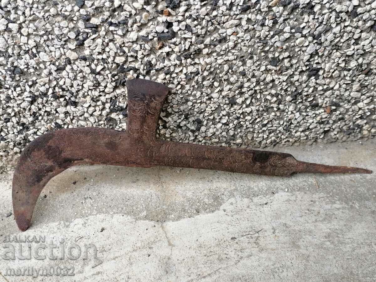 Delivery of Old handmade knife, wrought iron Delivery of Old handmade knife, wrought iron