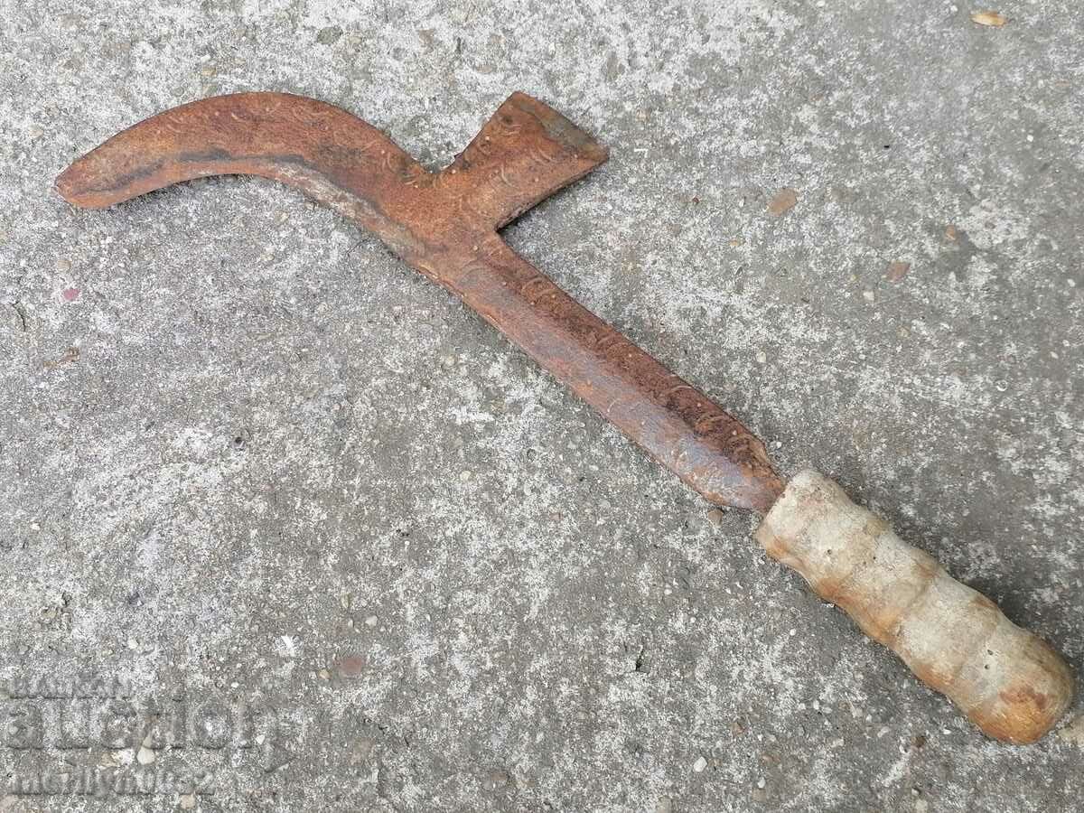 Delivery of Old handmade knife, wrought iron Delivery of Old handmade knife, wrought iron