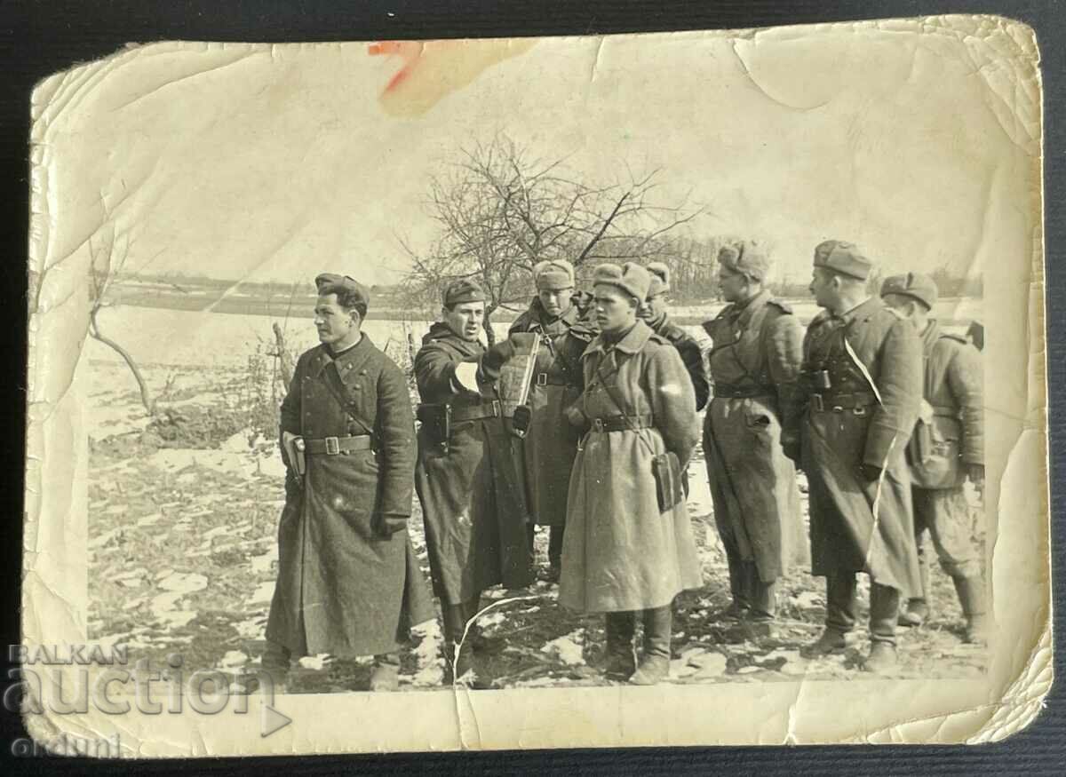 2366 Kingdom of Bulgaria Bulgarian and Soviet officers WWII 1945