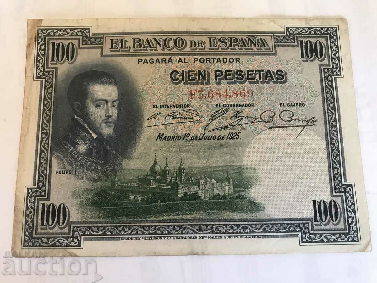Spania 100 pesetas 1925 Republica