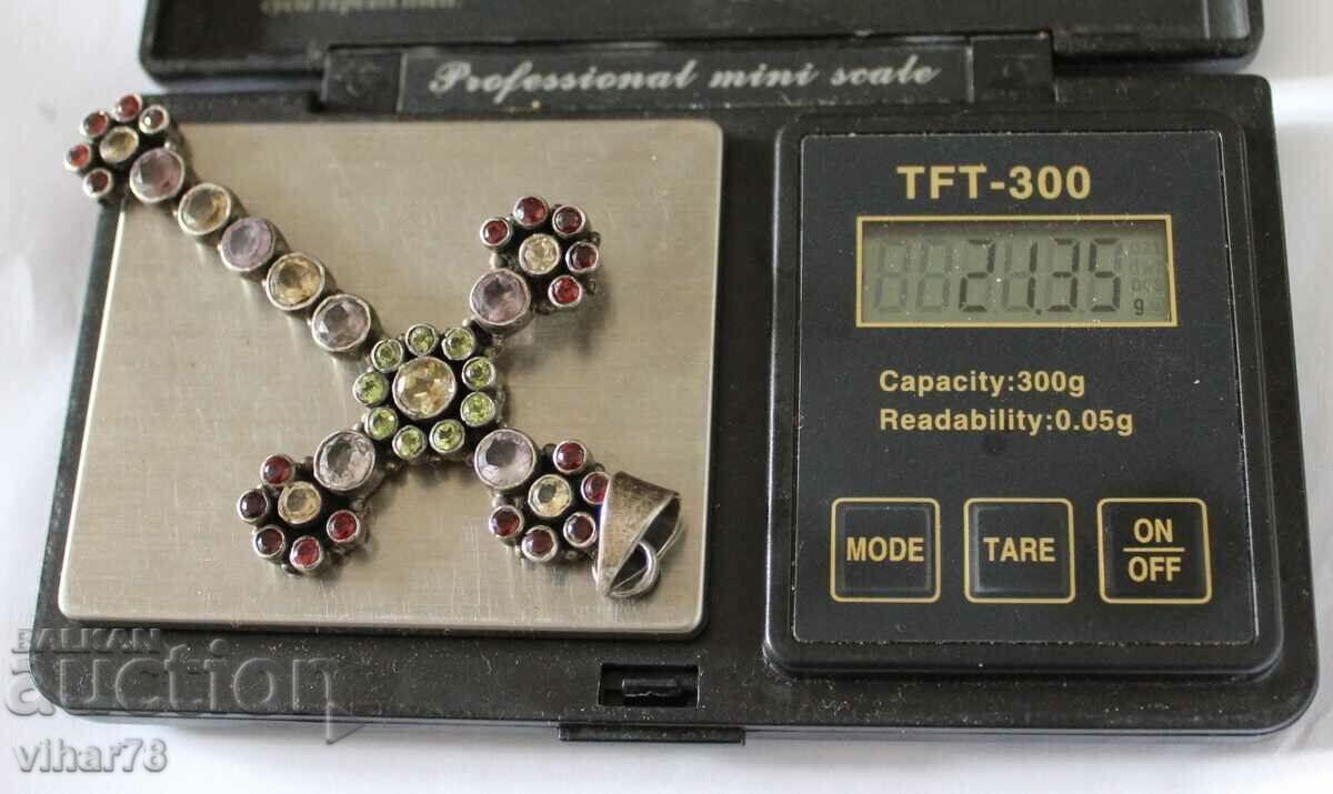 ΑΣΗΜΕΝΟΣ ΣΤΑΥΡΟΣ ΜΕ ΠΕΤΡΕΣ - 5 ΑΣΗΜΕΝΟΣ ΣΤΑΥΡΟΣ ΜΕ ΠΕΤΡΕΣ - 5