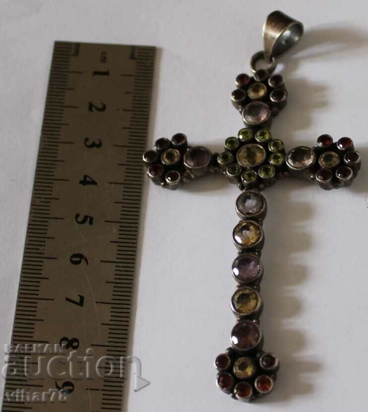 ΑΣΗΜΕΝΟΣ ΣΤΑΥΡΟΣ ΜΕ ΠΕΤΡΕΣ - 6 ΑΣΗΜΕΝΟΣ ΣΤΑΥΡΟΣ ΜΕ ΠΕΤΡΕΣ - 6