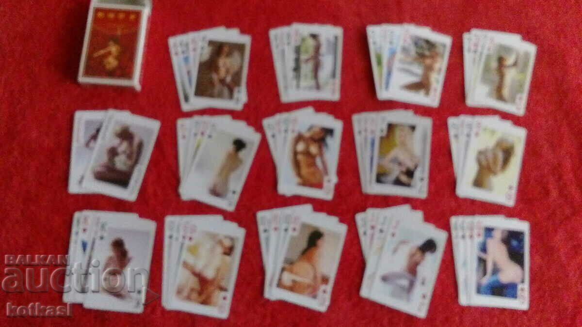 Old erotic card deck for play