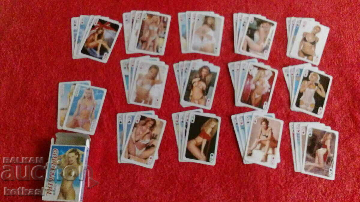 Old erotic card deck for play