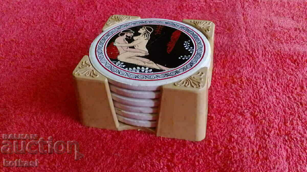 Auction  Old erotic cup holders