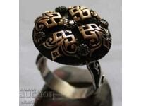 INEL ARGINT VECHI CU AUR SI PIETRE