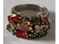 ΓΥΝΑΙΚΕΙΟ ΑΣΗΜΕΝΙΟ ΔΑΧΤΥΛΙΔΙ ΜΕ ΠΕΤΡΕΣ