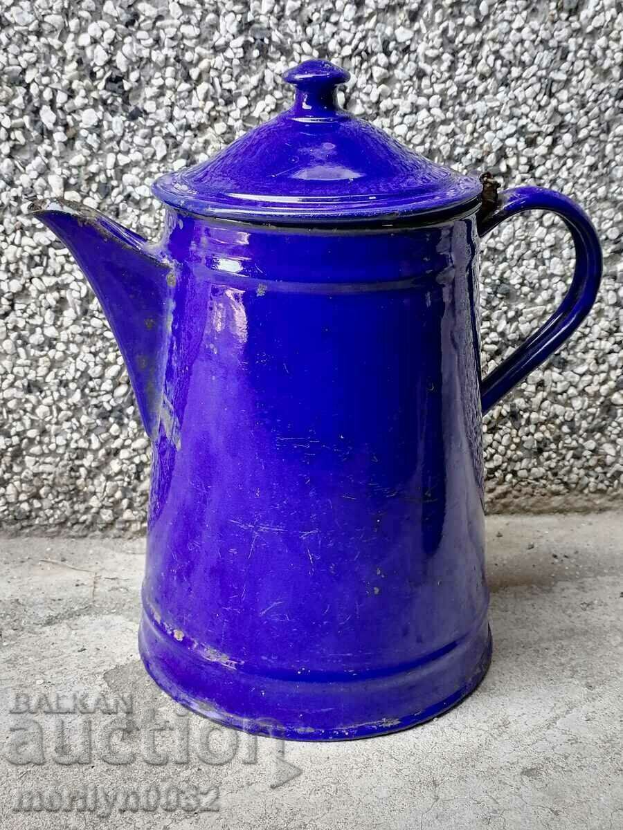 Enameled jug container with enamel coffee pot 30s with price 49.00 BGN | € 25.05 Enameled jug container with enamel coffee pot 30s with price 49.00 BGN | € 25.05