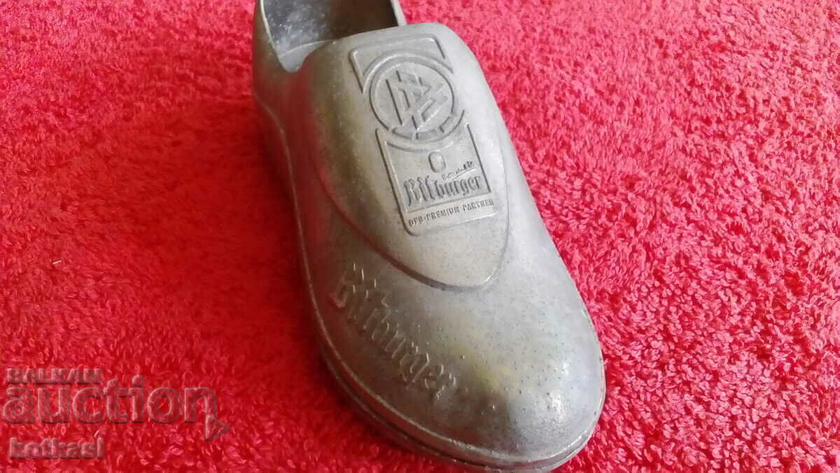 Old metal bottle opener Bitburger football sports shoe with price 55.50 BGN | € 28.38