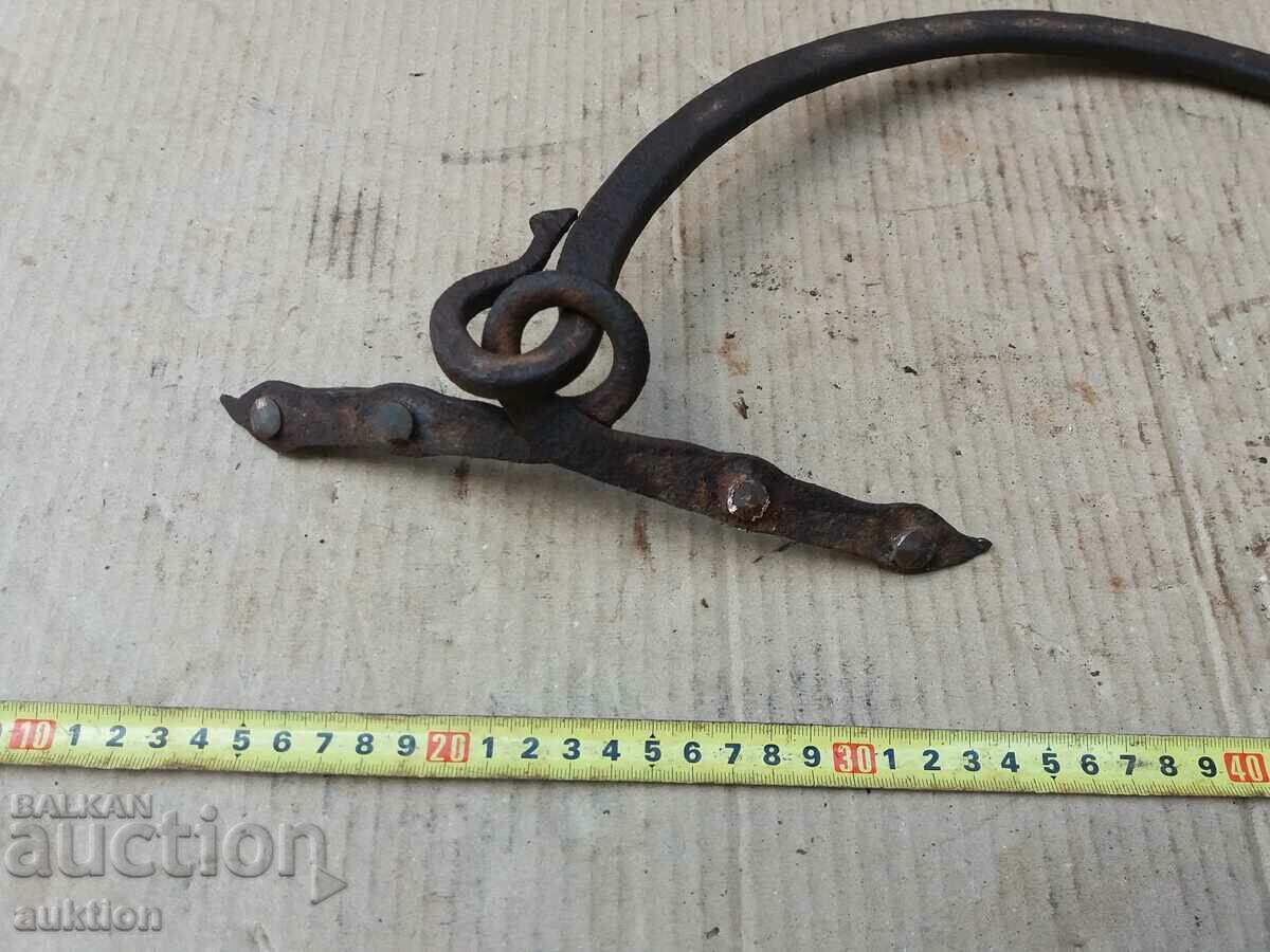 Auction FORGED HANDLE FROM COPPER, BOILER, TRAY, BOILER Auction FORGED HANDLE FROM COPPER, BOILER, TRAY, BOILER