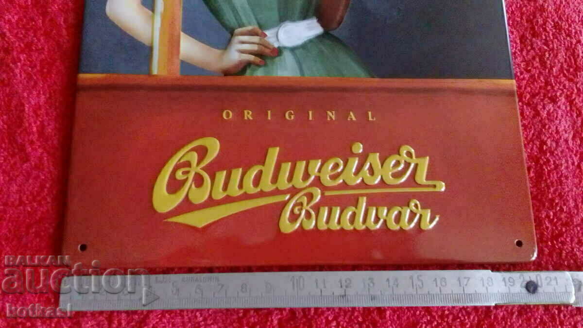 Metal embossed advertising sign of Bira with price 21.00 BGN | € 10.74 Metal embossed advertising sign of Bira with price 21.00 BGN | € 10.74