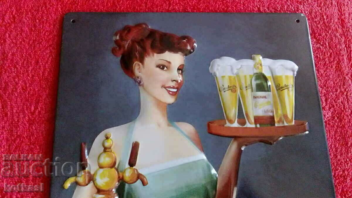 Delivery of Metal embossed advertising sign of Bira Delivery of Metal embossed advertising sign of Bira