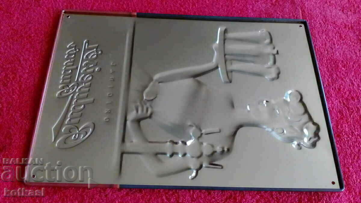 Metal embossed advertising sign of Bira - 6 Metal embossed advertising sign of Bira - 6