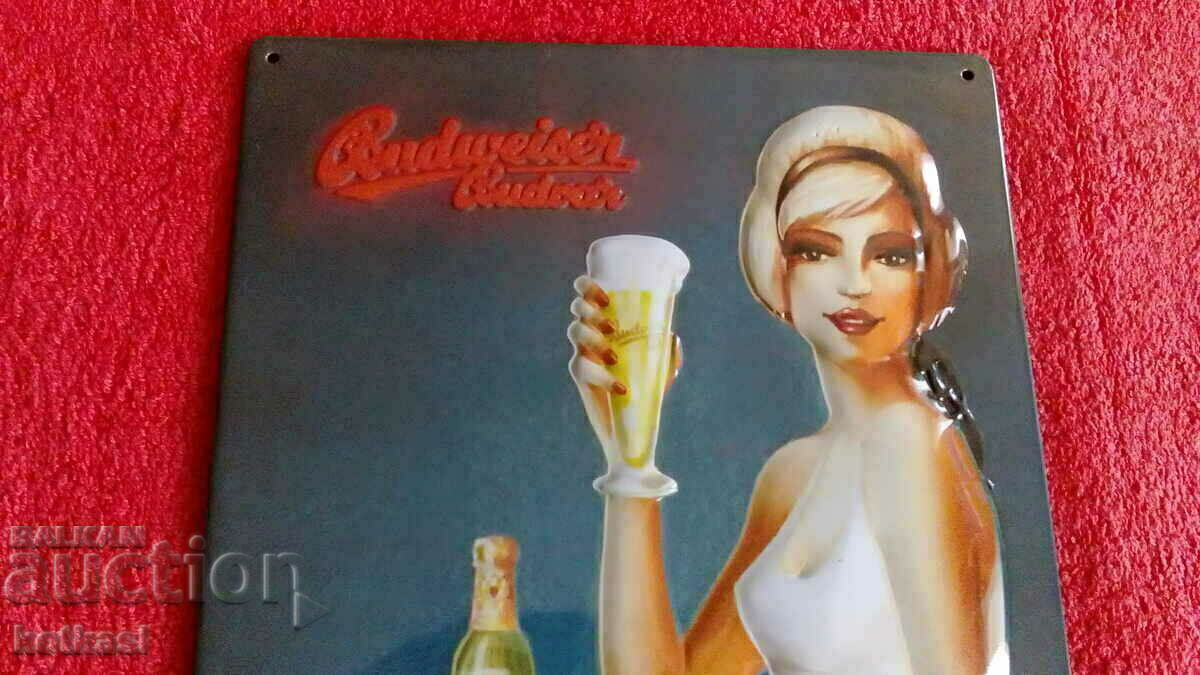 Delivery of Metal embossed advertising sign of Bira Delivery of Metal embossed advertising sign of Bira