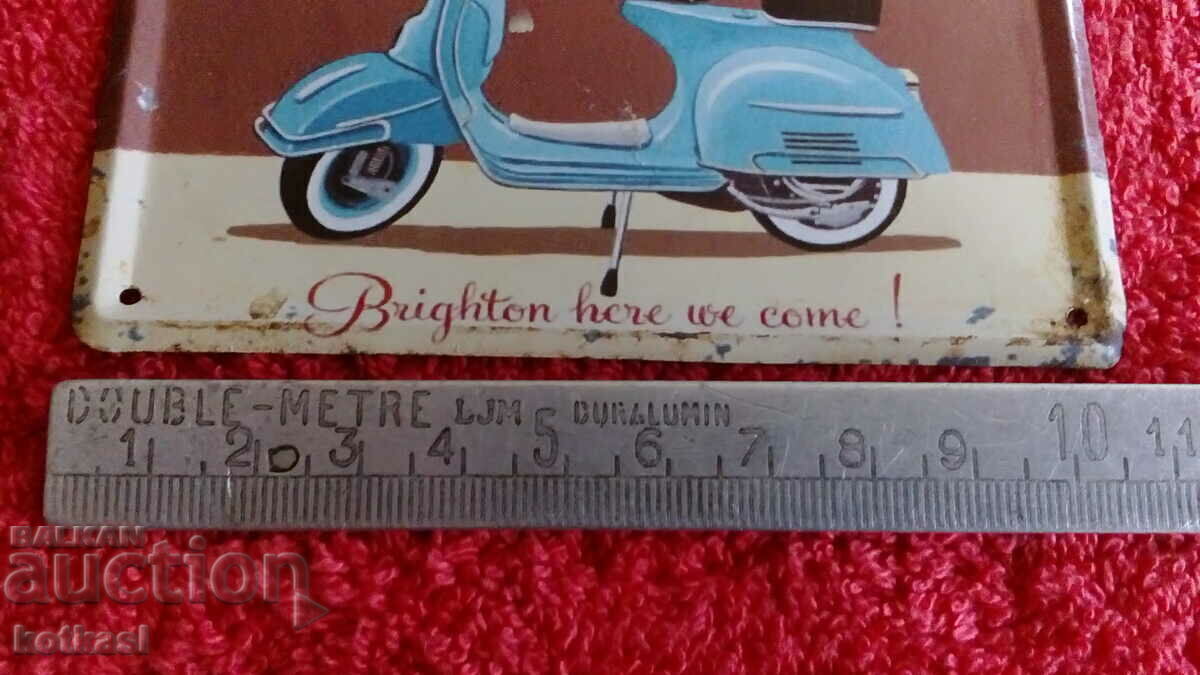 SCOOTER Scooter metal billboard with price 35.50 BGN | € 18.15 SCOOTER Scooter metal billboard with price 35.50 BGN | € 18.15