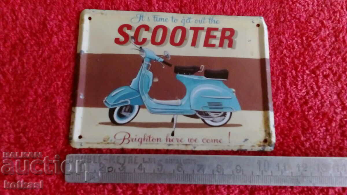 SCOOTER Scooter metal billboard SCOOTER Scooter metal billboard