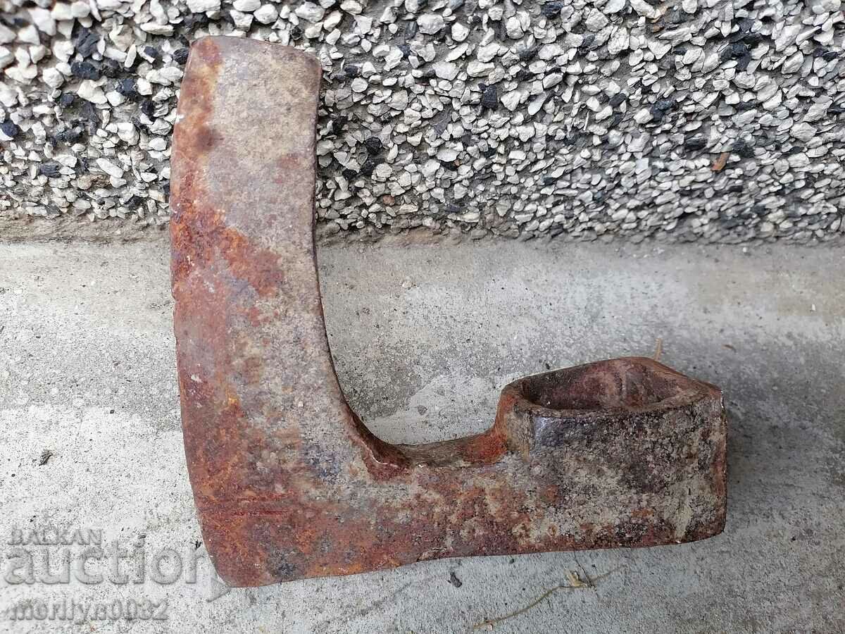 An old ax shaft tool wrought iron - 6 An old ax shaft tool wrought iron - 6