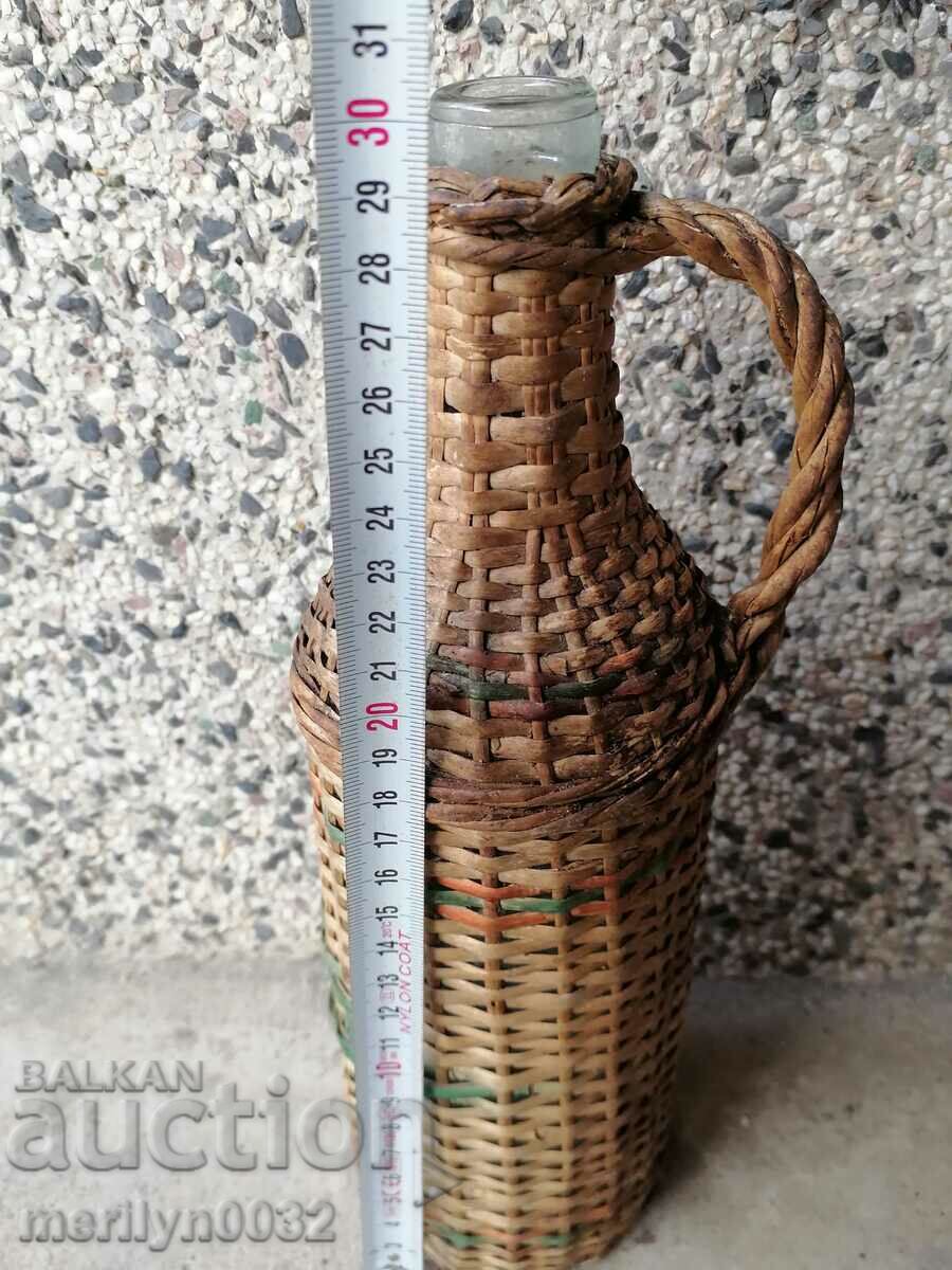 Delivery of An old knit wreath, bottle with braid, bottle, glass Delivery of An old knit wreath, bottle with braid, bottle, glass