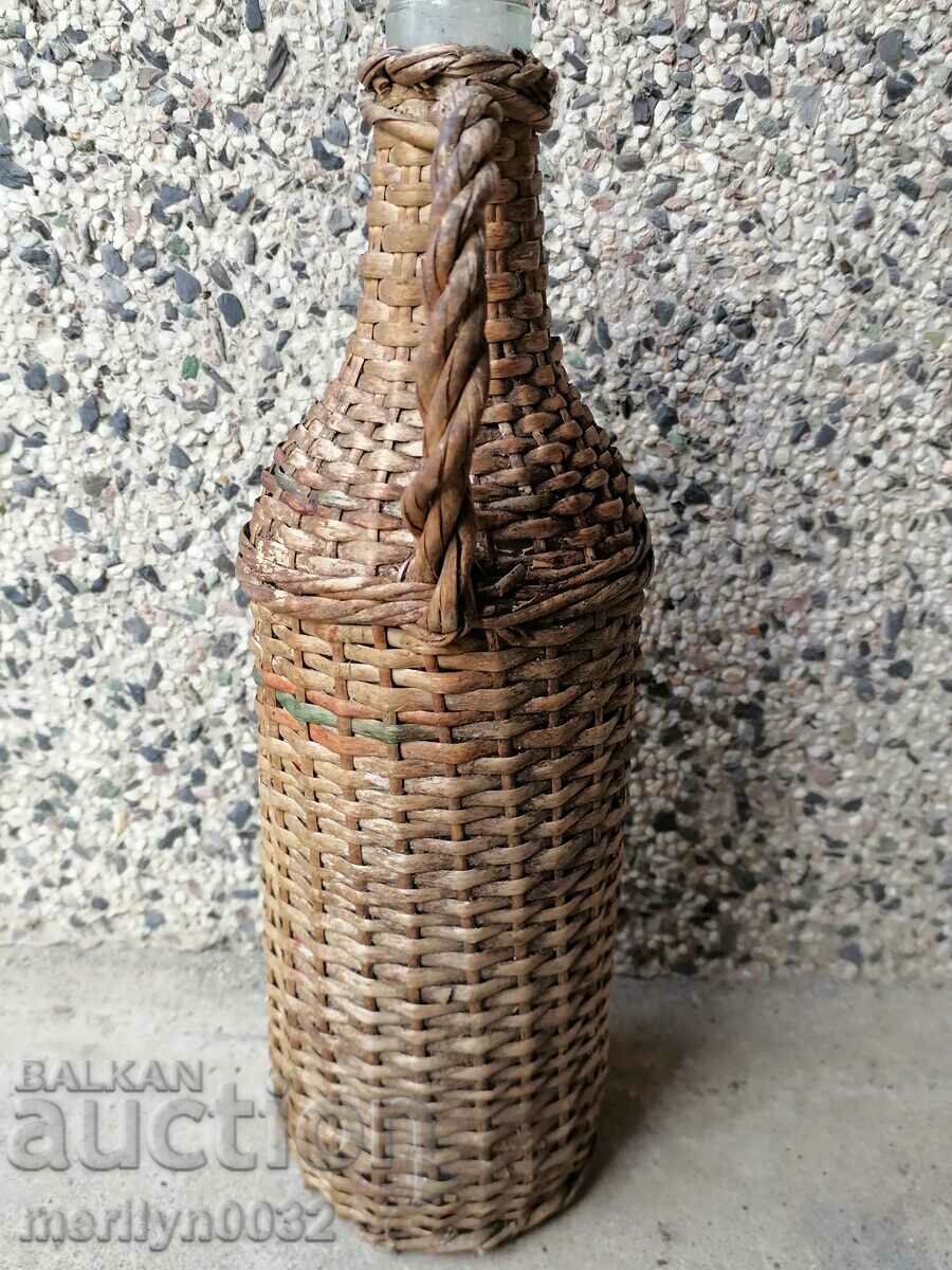 An old knit wreath, bottle with braid, bottle, glass - 6 An old knit wreath, bottle with braid, bottle, glass - 6