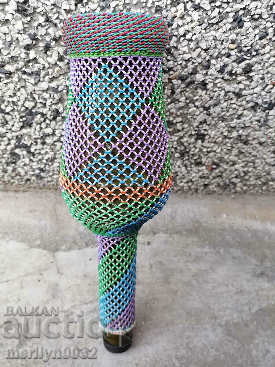 An old knit wreath, bottle with braid, bottle, glass - 5 An old knit wreath, bottle with braid, bottle, glass - 5