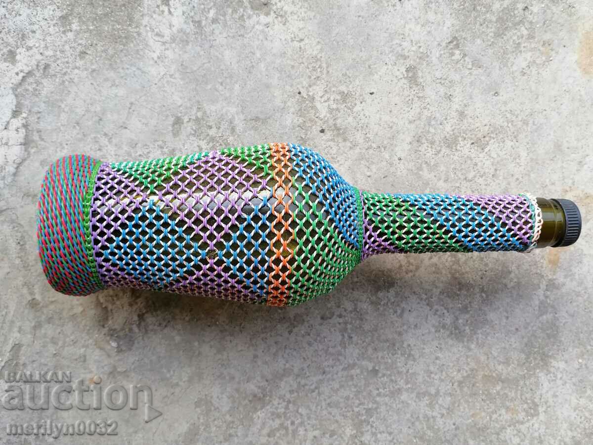 An old knit wreath, bottle with braid, bottle, glass - 7 An old knit wreath, bottle with braid, bottle, glass - 7