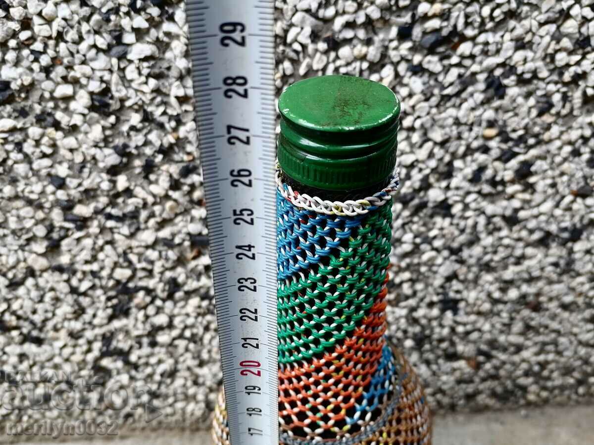 Delivery of An old knit wreath, bottle with braid, bottle, glass Delivery of An old knit wreath, bottle with braid, bottle, glass