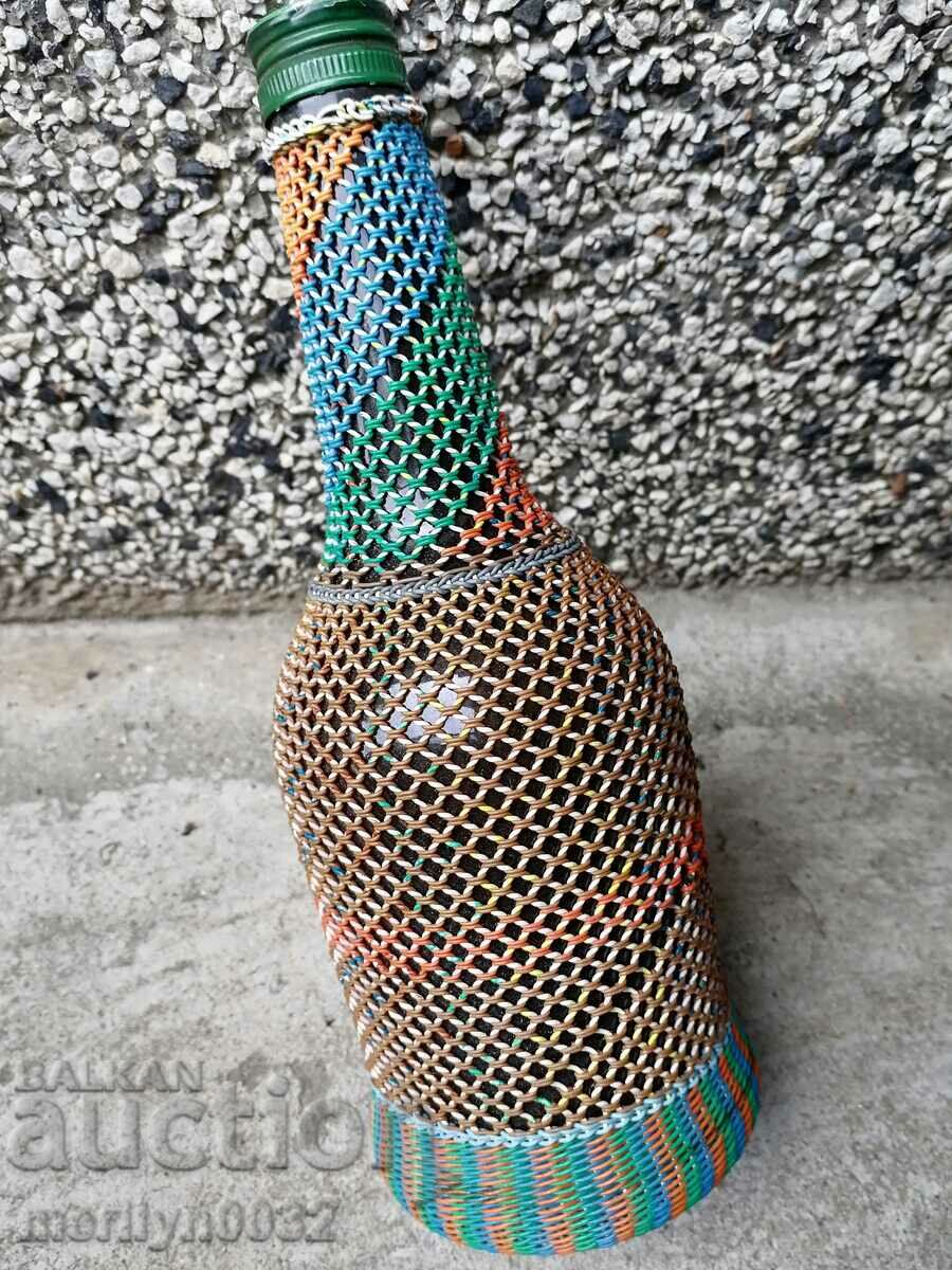 An old knit wreath, bottle with braid, bottle, glass - 5 An old knit wreath, bottle with braid, bottle, glass - 5