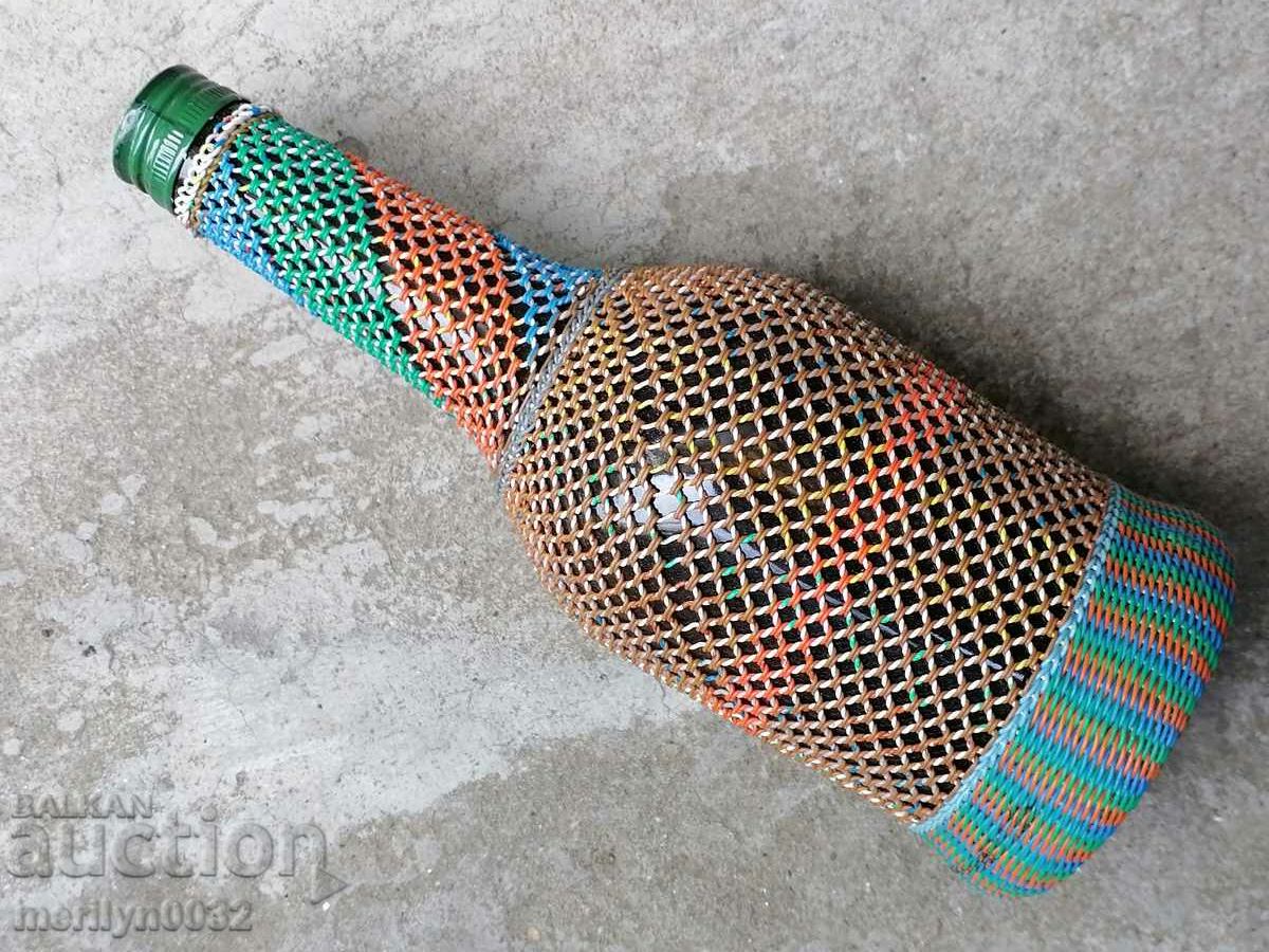 An old knit wreath, bottle with braid, bottle, glass - 7 An old knit wreath, bottle with braid, bottle, glass - 7