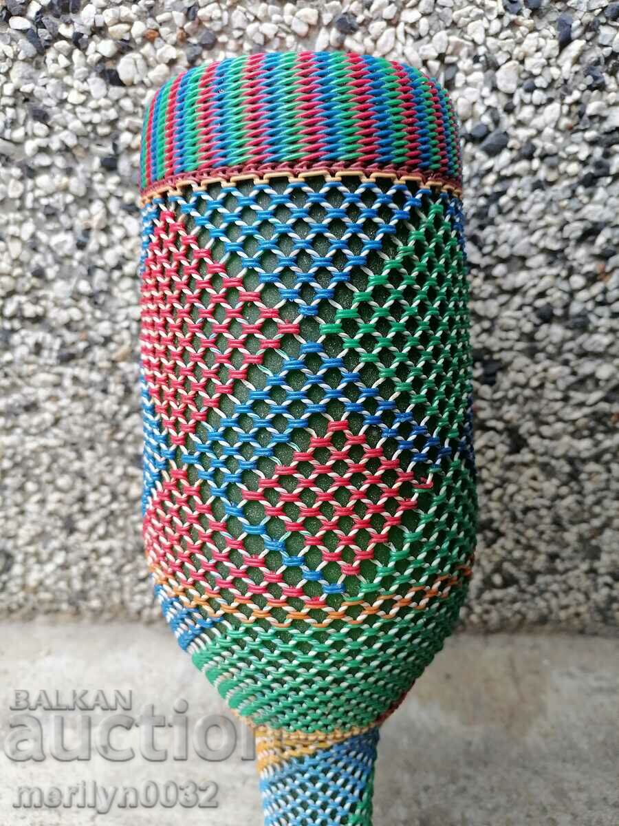 Παλιά λυγαριά κανάτα, μπουκάλι πλεκτά, γυάλινη φιάλη - 6 Παλιά λυγαριά κανάτα, μπουκάλι πλεκτά, γυάλινη φιάλη - 6