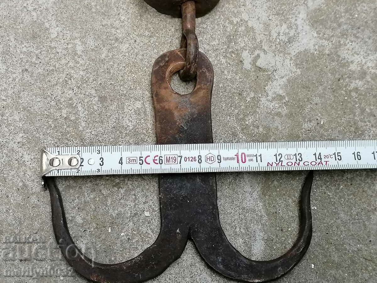 Forged buttock, hook, wrought iron - 5
