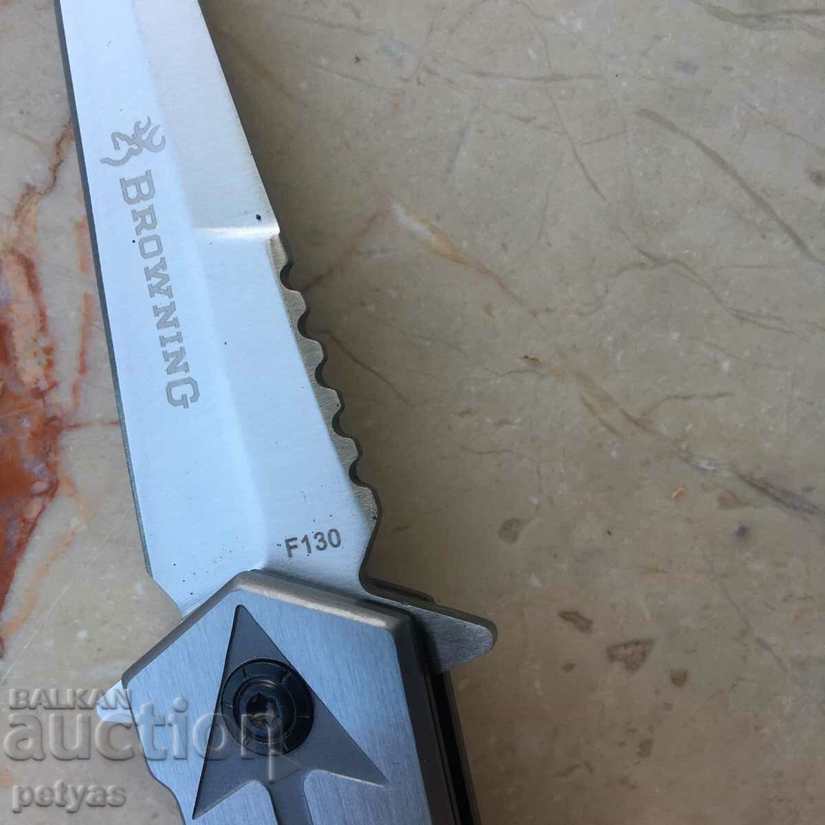 Δημοπρασία Πτυσσόμενο μαχαίρι / στιλέτο / Browning F130