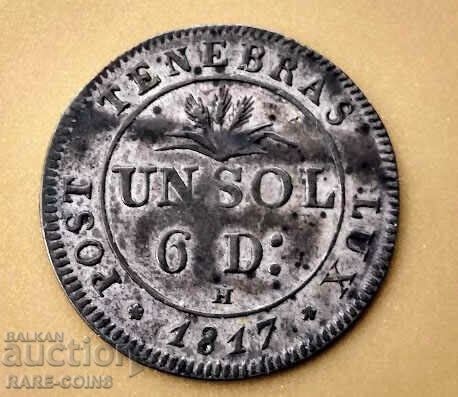 Geneva 1 sol 1817 H Rar Original cu preț € 30.68 | 60.00 BGN