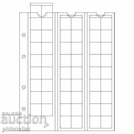 Leuchtturm Optima-20 φύλλα 54 νομίσματα έως 20 mm /op.5 τεμ./