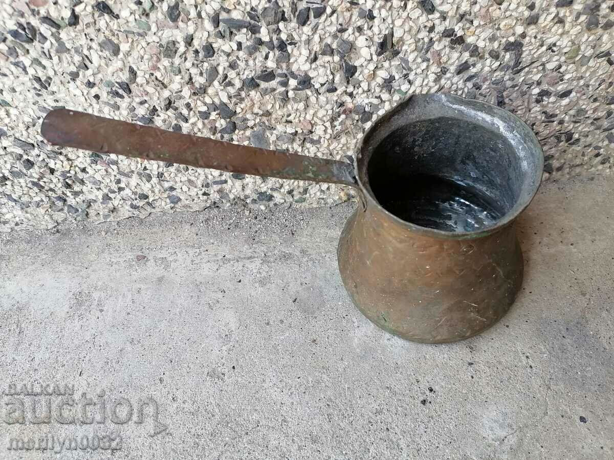 Παλιά χαλκού κονσερβοποιημένα κατσαρόλα, μπρίκι, χαλκό, σκάφος χαλκού - 7