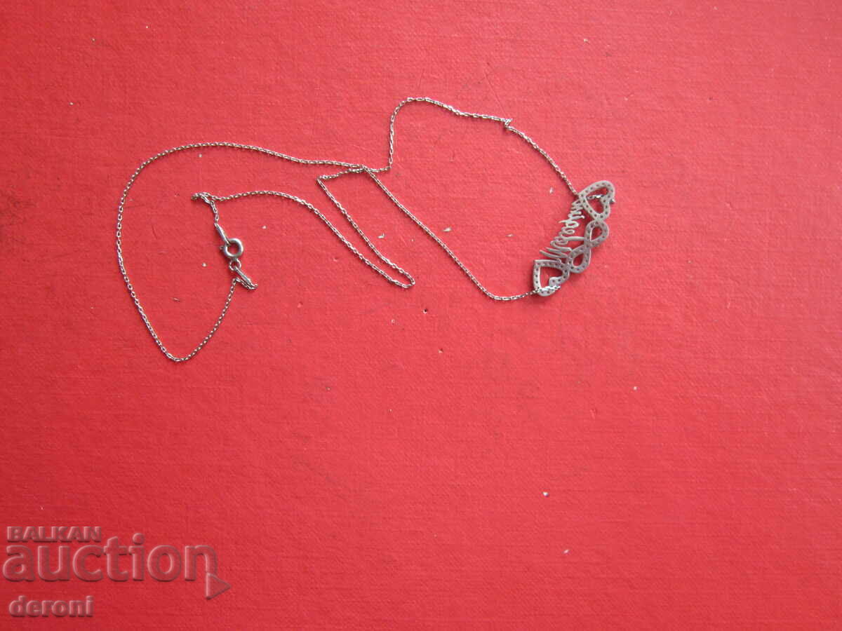 Great silver necklace with 925 stones 1 - 5 Great silver necklace with 925 stones 1 - 5