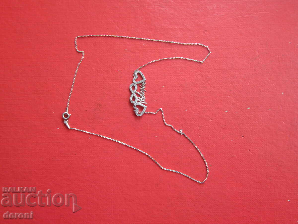 Great silver necklace with 925 stones 1 - 7 Great silver necklace with 925 stones 1 - 7