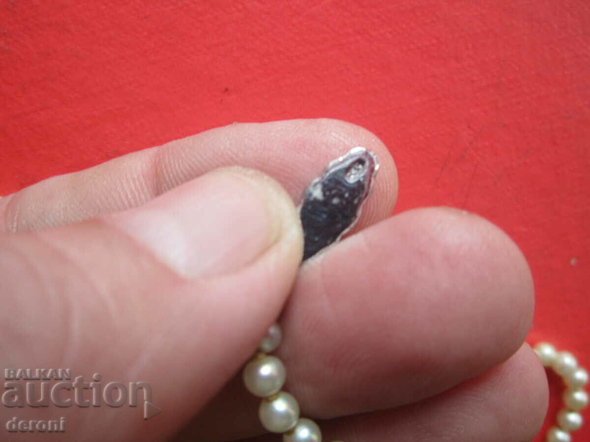 Auction Great necklace necklace pearls and silver Auction Great necklace necklace pearls and silver