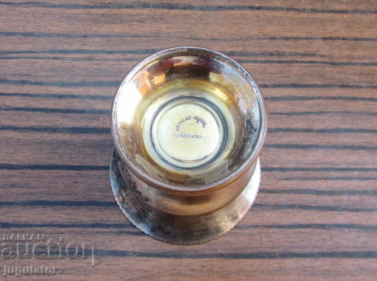 Livrarea vază antică placată cu argint vază mică cu marcaje Livrarea vază antică placată cu argint vază mică cu marcaje