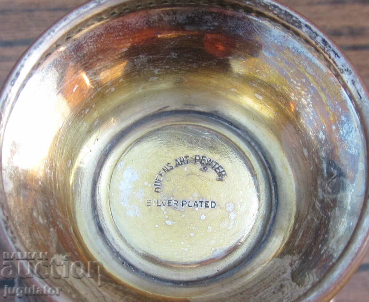 vază antică placată cu argint vază mică cu marcaje - 5 vază antică placată cu argint vază mică cu marcaje - 5