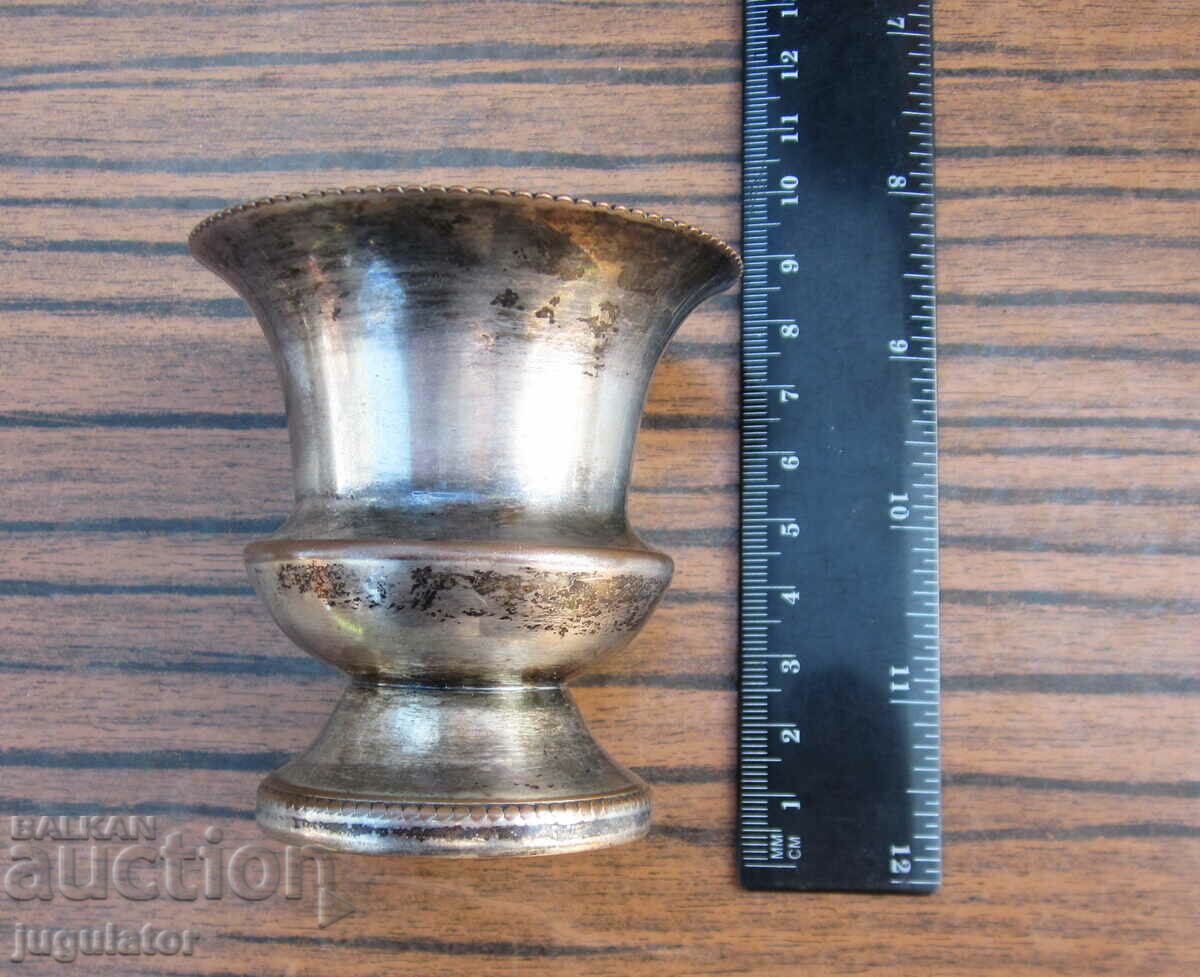 vază antică placată cu argint vază mică cu marcaje - 6 vază antică placată cu argint vază mică cu marcaje - 6