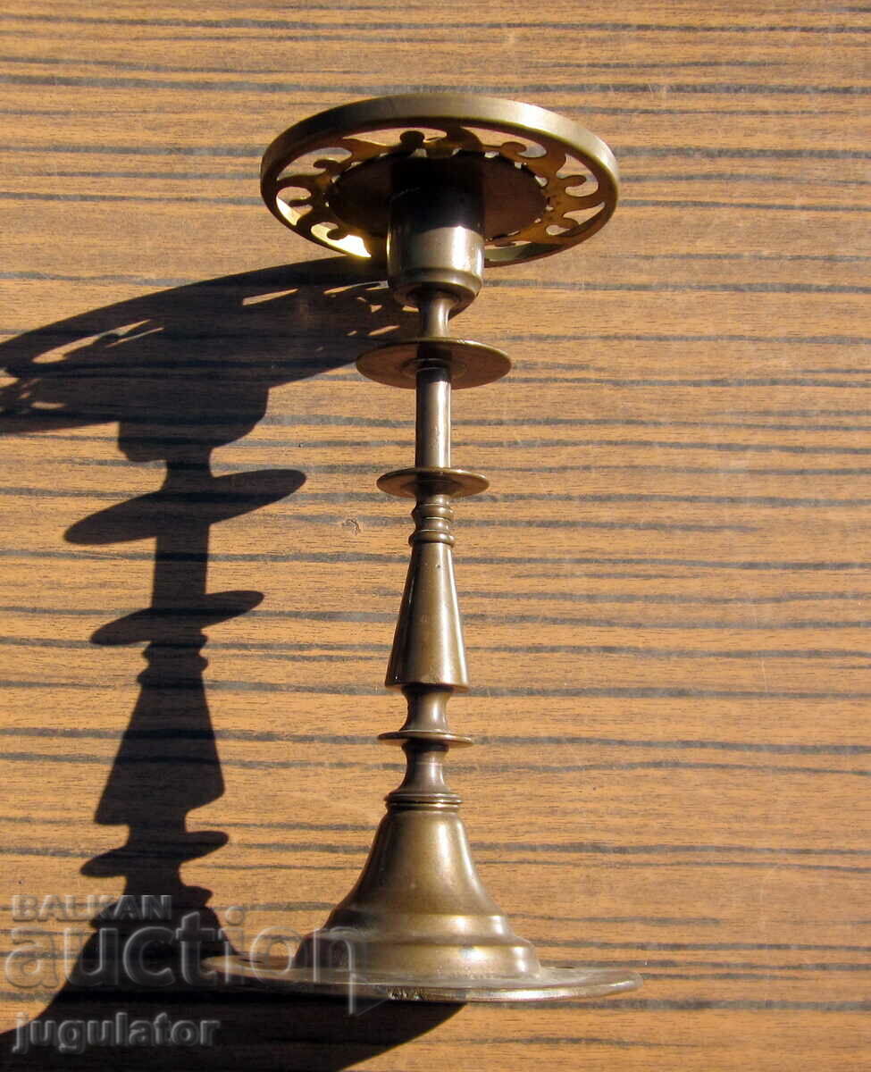 Auction PSV Kingdom of Bulgaria military trench art candlestick bronze Auction PSV Kingdom of Bulgaria military trench art candlestick bronze