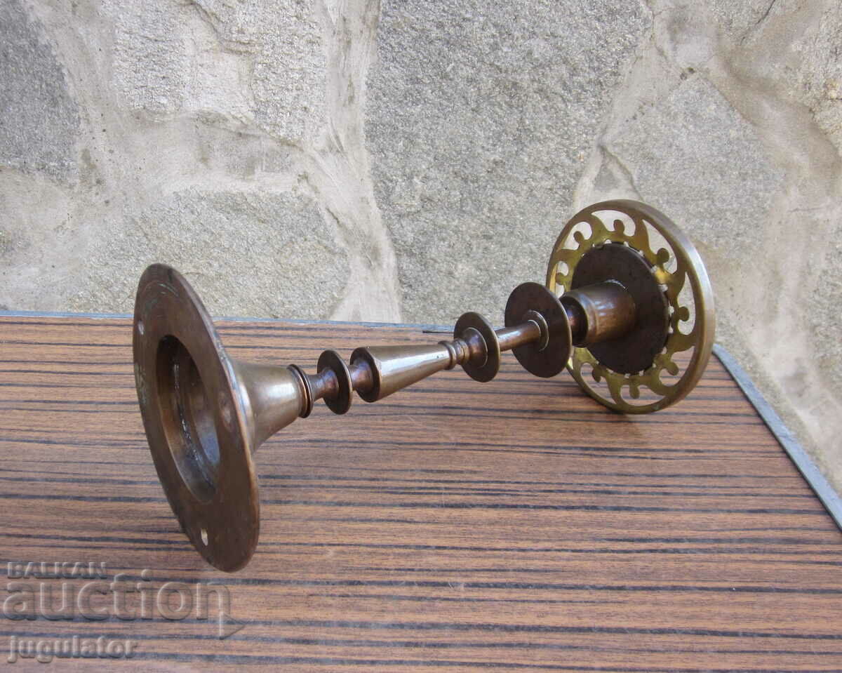 Delivery of PSV Kingdom of Bulgaria military trench art candlestick bronze Delivery of PSV Kingdom of Bulgaria military trench art candlestick bronze